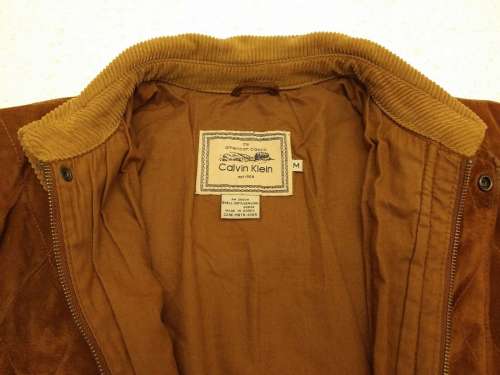 Men's Vintage Calvin Klein The American Classic Suede Leather Jacket Coat Winter Clothe deals
